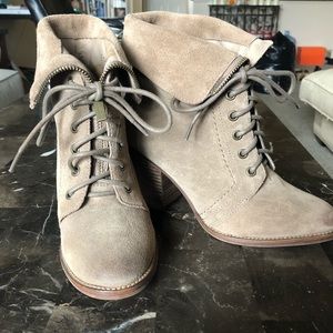 Kenneth Cole Suede Wedge Boots